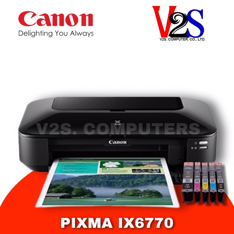 Canon PIXMA รุ่น IX6870 Wi-Fi Inkjet Wide-Format A3 Printer (ปริ้นเตอร์) หมึกแท้พร้อมใช้ ประกันศูนย์