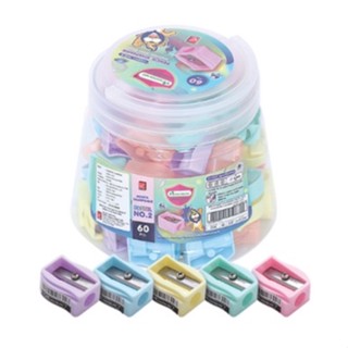Pencil Sharpener Master Art มาสเตอร์อาร์ต กบเหลา กบเหลาดินสอ พาสเทล No.2 Pastel คละสี