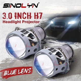 Sinolyn H7 D2S D2H Blue Hella 3R Lens 3 Inch Bi-xenon Car Lenses For Headlight H7 LED Projector Head Lamp Car Light Acce