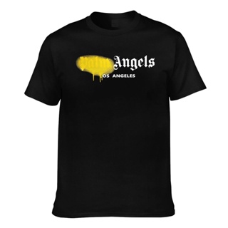 มาแรง เสื้อยืดลําลอง แขนสั้น พิมพ์ลาย Palm Angels Los Angeles สําหรับผู้ชาย