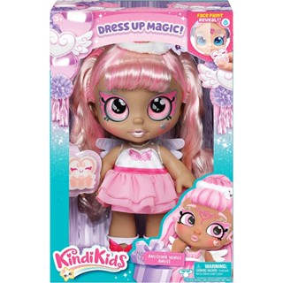 Kindi Kids Dress Up Magic Angelina Wings Angel Toddler Doll with Face Paint Reveal Kindi ตุ๊กตานางฟ้าปีกนางฟ้า พร้อมใบหน้า สําหรับเด็กวัยหัดเดิน