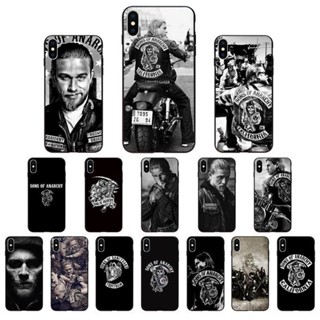 เคสโทรศัพท์มือถือ TPU แบบนิ่ม พิมพ์ลาย FHNBLJ TV Sons of Anarchy สีดํา สําหรับ iPhone 11 pro XS MAX 8 7 6 6S Plus X 5 5S SE XR SE2020