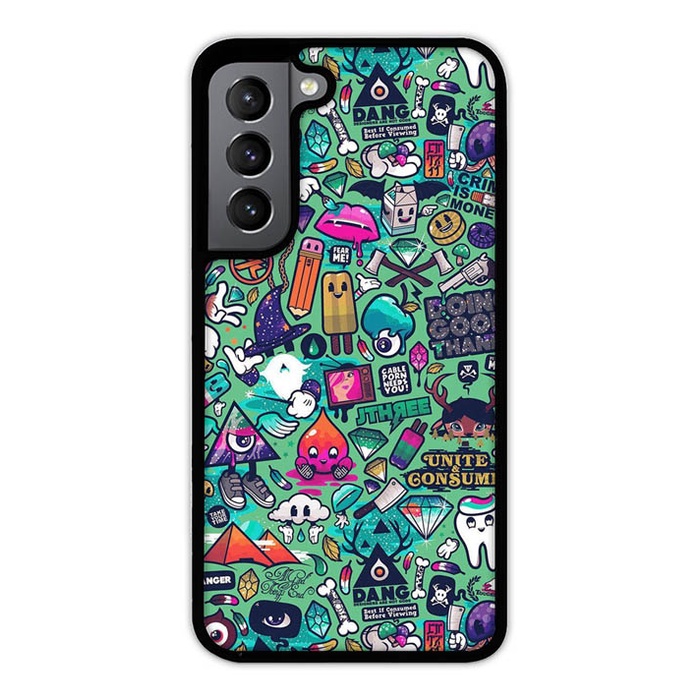 เคส Samsung Galaxy S21 S22 Plus Ultra 5G Doodle Wallpaper P0289