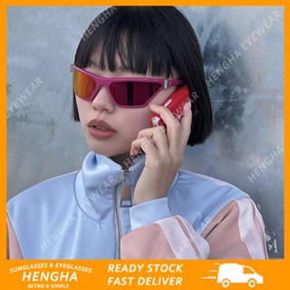 (HENGHA) แว่นตากันแดด แฟชั่นใหม่ สไตล์ฮิปฮอป ตะวันตก หลากสีสัน