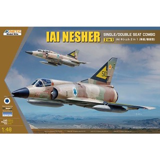 โมเดลเครื่องบินรบ Kinetic Model 1/48 KI-K48056 IAI NESHER (2-IN-1, Single/Double seat combo)