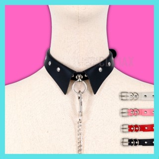 โชคเกอร์ Choker คอปก สายจูง โชคเกอร์หนังเทียม สร้อยคอ ปลอกคอเซ็กซี่ ปลอกคอ ชุดชั้นใน ชุดนอนไม่ได้นอน