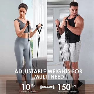 ฟรี..คลิปสอน ยางยืดออกกำลังกาย แรงต้าน 150 200 ปอนด์ homegym hemmer resistance band