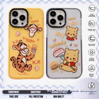 Casetify เคสโทรศัพท์มือถือแบบนิ่ม ใส กันกระแทก ลายการ์ตูนหมีพูห์น่ารัก สําหรับ iPhone 14 14Pro MAX 13 12 11 Pro MAX X XS MAX XR