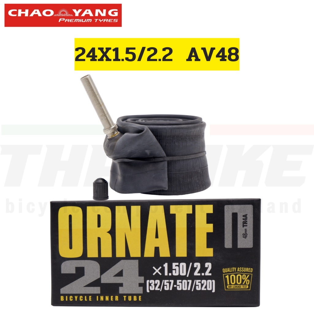 ยางในจักรยาน ORNATE CHAOYANG ARISUN ขนาด 20X1 1/8 AV40 20X1 3/8 AV48 24X1.95/2.125 AV28 26X1.25/1.5 