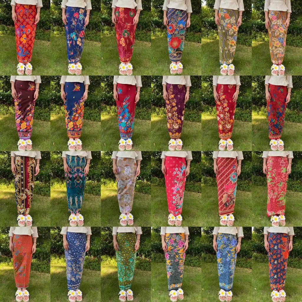 ผ้าถุง ผ้าถุงคละราย 10 ผืน Sarong Batik