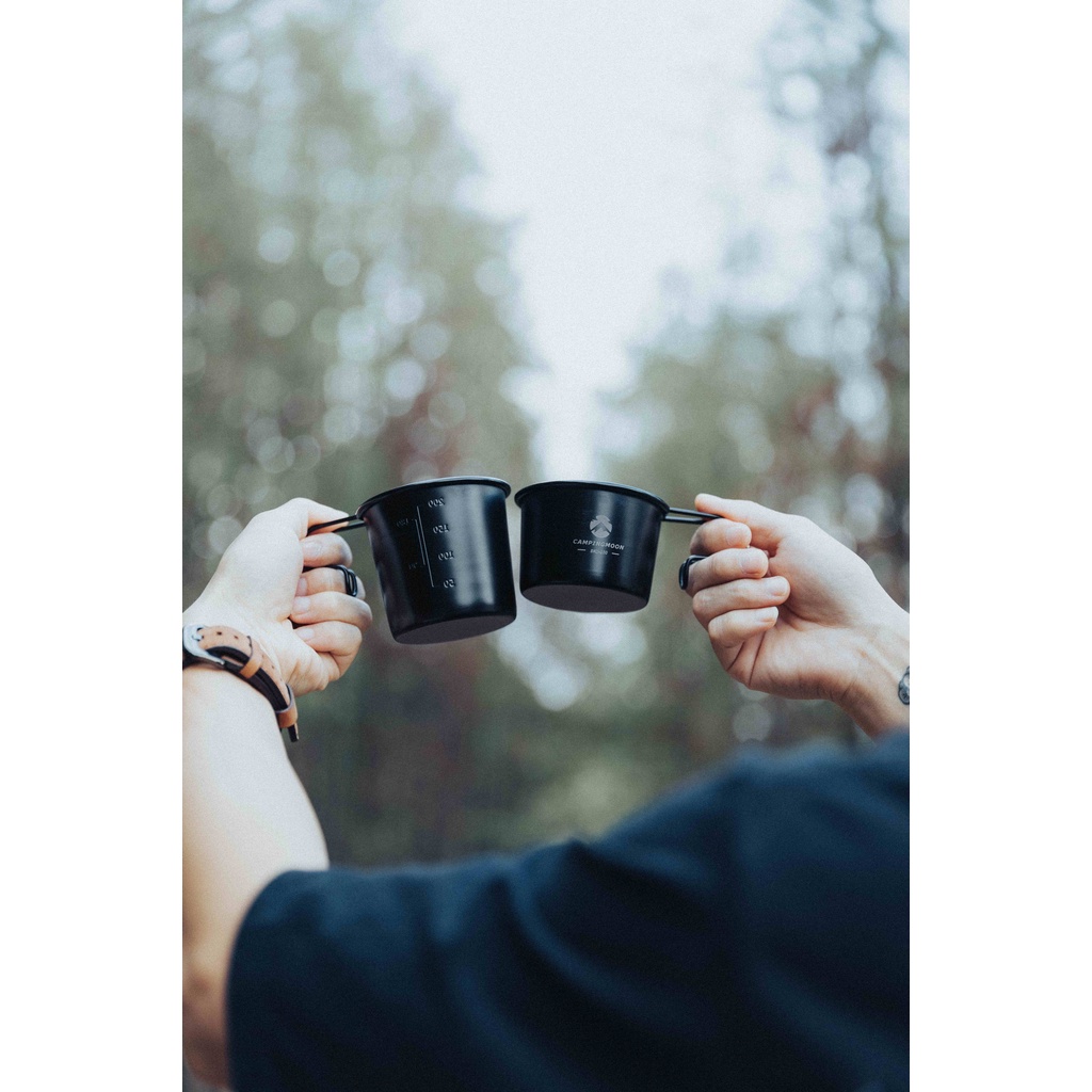 สีดำใหม่! ถ้วย Sierra Campingmoon S-220 | S-213 | S-360 | S-180 | S-190 + กระเป๋าเก็บ - รูปที่ 3