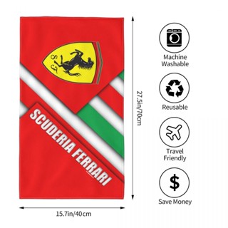 Scuderia ferrari (4) ผ้าขนหนู ทรงสี่เหลี่ยม ขนาด 70x40 ซม. สําหรับออกกําลังกาย โยคะ วิ่ง กลางแจ้ง