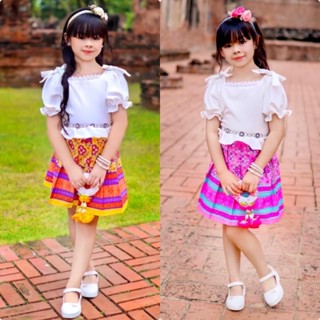 ✅พร้อมส่ง✅#ชุดไทยเด็กผู้หญิง#ชุดไทยประยุกต์(ไม่รวมเครื่องประดับ)#ing