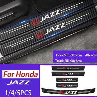 สติกเกอร์คาร์บอนไฟเบอร์ ป้องกันรอยขีดข่วน สําหรับติดขอบประตูรถยนต์ Honda Jazz GE GG GH GP GK3 Gk5 GK7 Mugen Typre R S