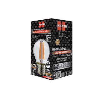 หลอด LED HI-TEK FILAMENT G45 4 วัตต์ E27 WARMWHITE สีใส