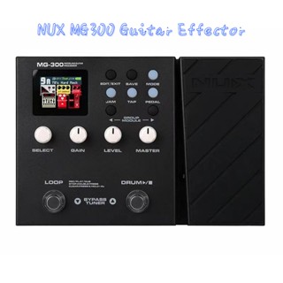 เอฟเฟคกีตาร์ NUX MG300 ขนาดเล็ก แบบพกพา ปรับได้ พร้อมแป้นเหยียบ USB