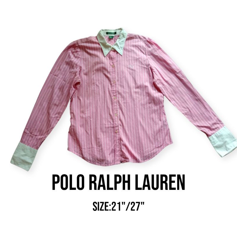 เสื้อpolo ralph laurenแท้100% เสื้อเชิ้ตมือสอง