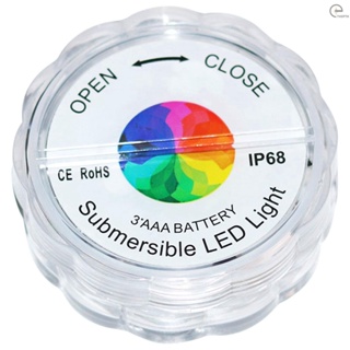 [T&amp;H] โคมไฟ LED ใต้น้ํา 16 สี ใช้แบตเตอรี่ กันน้ํา พร้อมรีโมตคอนโทรล สําหรับสระว่ายน้ํา