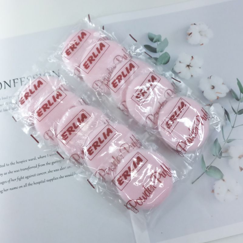Erlia POWDER SPONGE บรรจุแป้งพัฟผง 24 ชิ้น SPONGE PACKAGING พลาสติก WHOLESALE
