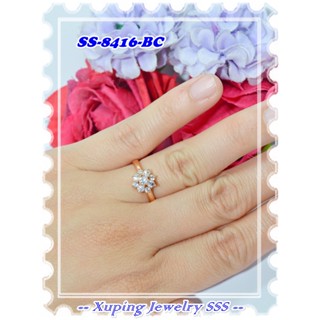 แหวนชุบทอง 18k SS-8416-BC สีทอง