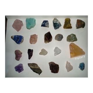 | Crystal Z| หินธรรมชาติ หินมงคล หินสะสมหลายชนิด ประมาณ 20 ชนิด #หินดิบ 💙 หินบำบัด คริสตัล gemstone หินสีหลายชนิด