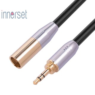 พร้อมส่ง สายเคเบิลอะแดปเตอร์ แจ็ค 0.3 เมตร 3.5 มม. เป็น 3-Pin Mini XLR สําหรับกล้อง หูฟัง