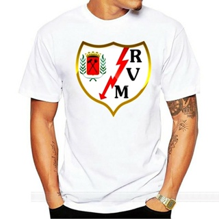 เสื้อยืดผ้าฝ้าย เสื้อยืด ผ้าฝ้าย 100% พิมพ์ลาย Rayo Vallecano Futbol Espanol La Liga Vallecas แฟชั่น สําหรับผู้ชาย