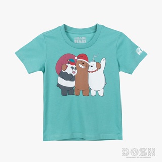 DOSH KIDS UNISEX T-SHIRTS WE BARE BEARS เสื้อยืดคอกลม แขนสั้น เด็กชาย-เด็กหญิง DBBBT5034-GR