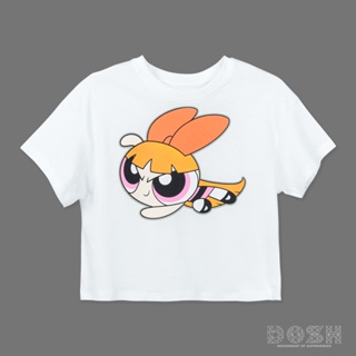 DOSH GIRLS CROPPED T-SHIRTS POWERPUFF GIRLS เสื้อยืดทรงครอป เด็กผู้หญิง DPGGT1000-OW