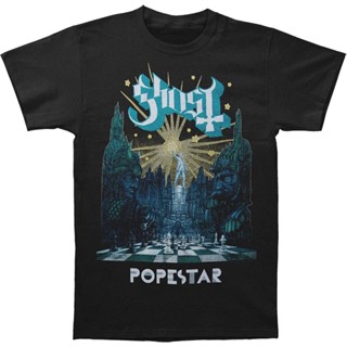 เสื้อยืดผ้าฝ้ายพิมพ์ลายแฟชั่น Sanc6 [พร้อมส่ง] เสื้อยืดแขนสั้น พิมพ์ลาย Ghost Lightbringer Popestar Tour พลัสไซซ์ ของขวั