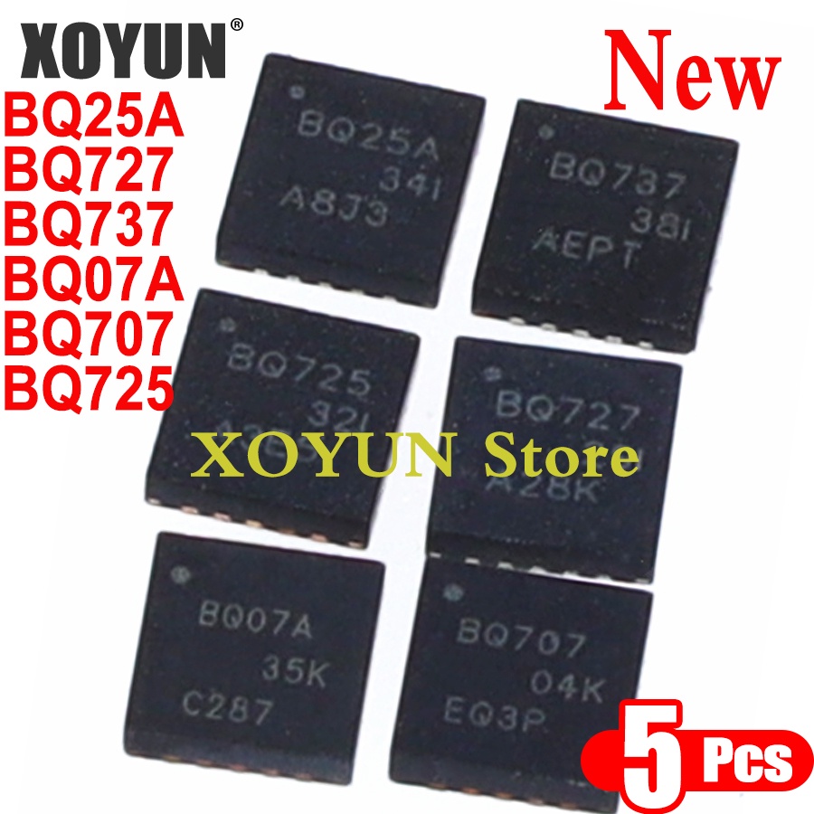 ((5 ชิ้น) ใหม่ BQ25A BQ727 BQ737 BQ07A BQ707 BQ725 BQ24725A BQ24727 BQ24737 BQ24707A BQ24707 BQ24725