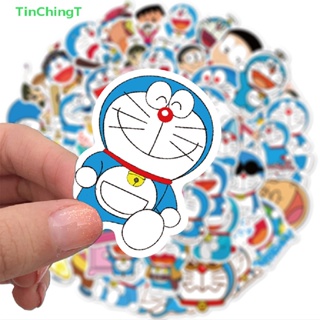 [TinChingT] สติกเกอร์ ลายโดราเอมอน สําหรับติดตกแต่งแล็ปท็อป กระเป๋าเดินทาง สโนว์บอร์ด รถยนต์ 50 ชิ้น