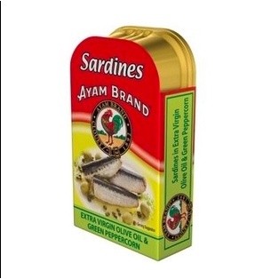 Sardines in Extra virgin olive oil &amp; chilli 120g - Ayam