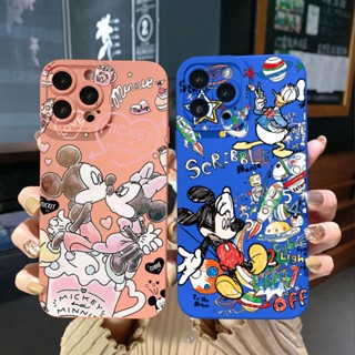 เคสป้องกันโทรศัพท์มือถือ ลายหนูน่ารัก ขอบสี่เหลี่ยม สําหรับ Samsung Galaxy S22 Plus Note 20 Ultra S21 FE S20