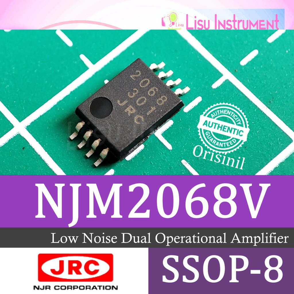 NJM2068V 2068 JRC2068 เสียงรบกวนต่ํา Dual Operational Amplifier SSOP-8 JRC เดิม
