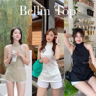 🌸Bellin Top🌸 เสื้อแขนกุดตัวยาว ผ้าพริ้วๆใส่สบาย ด้านหลังเป็นซิปยาว รูดปรับได้จริงนะคะ น้องสวยมากๆเลยค่า Cropbkk