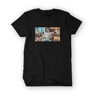 เสื้อยืดโอเวอร์ไซส์เสื้อยืดผ้าฝ้าย พิมพ์ลายเกมโดราเอมอน GTA DORA 30s Distro GTA Parodies สําหรับผู้ชาย และผู้หญิงS-3XL