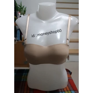 *Anny 9686 เสื้อในเกาะอก ฟองน้ำหนา 4.5 cm ไม่มีโครง ถอดสายได้ อกดูมๆๆ ในพริบตา ถอดสายได้