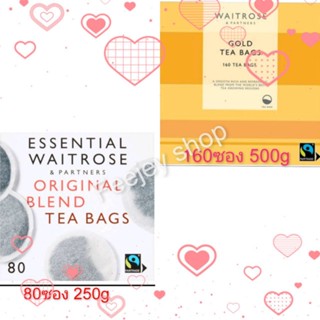 WAITROSE &amp; Partners 🫖 Original Blend tea bags//🫖Gold tea bags ชาคุณภาพ จากประเทศ อังกฤษ เฉลี่ย ซองละ 3บาท