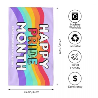 Pride Money (1) ผ้าขนหนู ทรงสี่เหลี่ยม ขนาด 70x40 ซม. สําหรับออกกําลังกาย โยคะ วิ่ง กลางแจ้ง