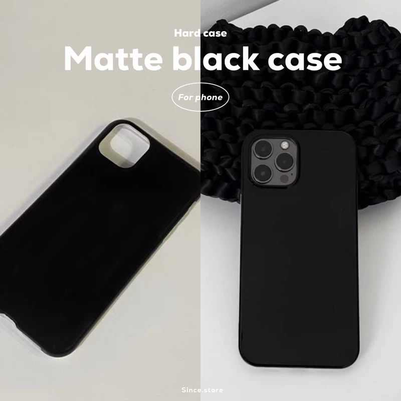 Matte black case • เคสแข็ง เนื้อแมท เปิดหัวท้าย i6-16promax 📓 ร้านไทย ส่งด่วนได้ 🛵 • เคสเปิดหัวท้าย เคสเปล่า