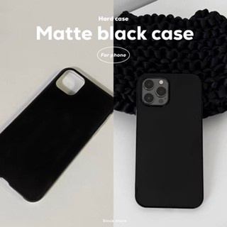 Matte black case • เคสแข็ง เนื้อแมท เปิดหัวท้าย i6-14promax 📓 ร้านไทยส่งไว • เคสเปิดหัวท้าย เคสเปล่า • เคสพลาสติกแข็ง