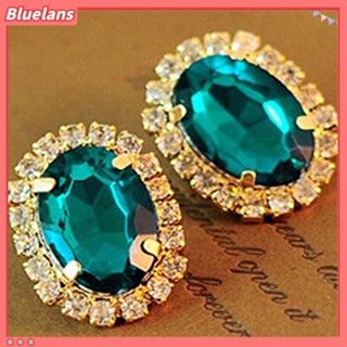 เครื่องประดับสตรีต่างหู Earrings วินเทจคริสตัล Rhinestone