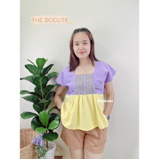 Sale 100 บาท เสื้อผ้าฝ้าย เสื้อผ้าพื้นเมือง ทรงเกาหลี แบบใหม่ ใส่แล้วน่ารักมาก