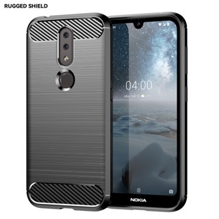 เคสซิลิโคนนิ่ม คาร์บอนไฟเบอร์ กันกระแทก สําหรับ Nokia 4.2 Nokia 4.2