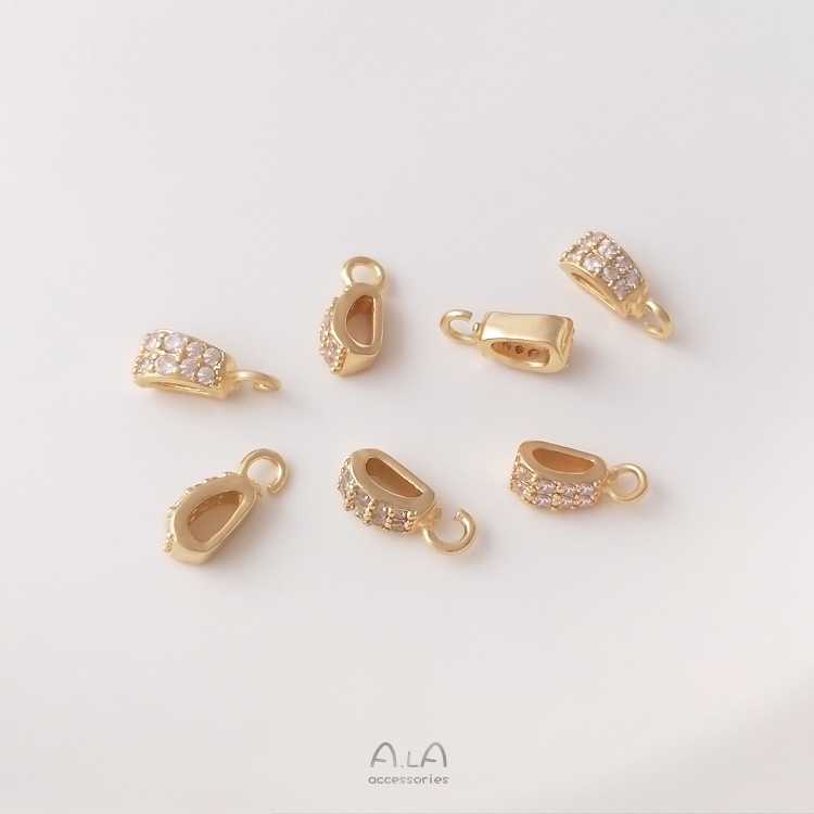 【 เครื่องประดับ DIY 】จี้หัวเข็มขัด รูปดอกทานตะวัน ประดับเพทาย สีทอง 14K แฮนด์เมด สําหรับทําเครื่องประดับ สร้อยคอ DIY