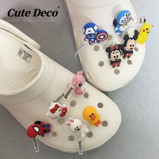 CROCS 【Cute Deco】กระดุมเรซิ่น รูปกวาง หมู กระต่ายน่ารัก (10 แบบ) อุปกรณ์เสริม สําหรับรองเท้า