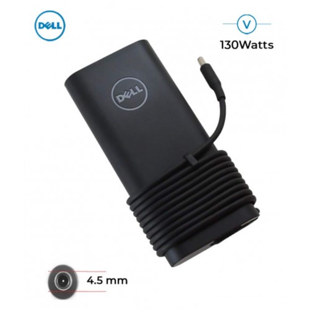 DELL 19.5V 6.67A 130W แล็ปท็อปอะแดปเตอร์ชาร์จ Ac สําหรับ XPS 15 9570 2018/Inspiron 15 plus 7500 7510