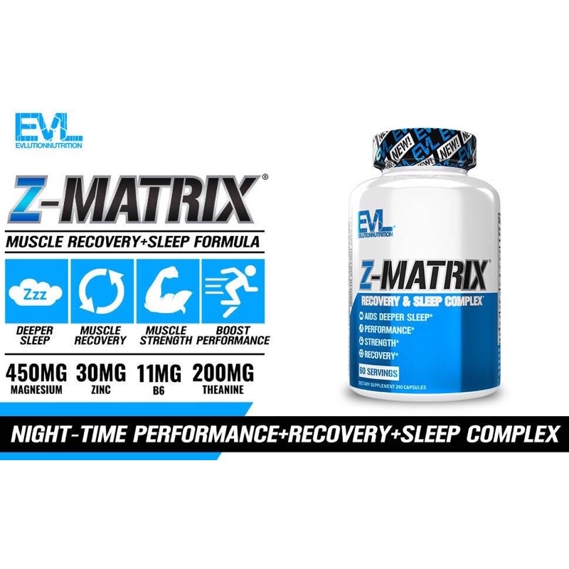 Evlution nutrition Z-MATRIX recovery&sleep(240capsules)