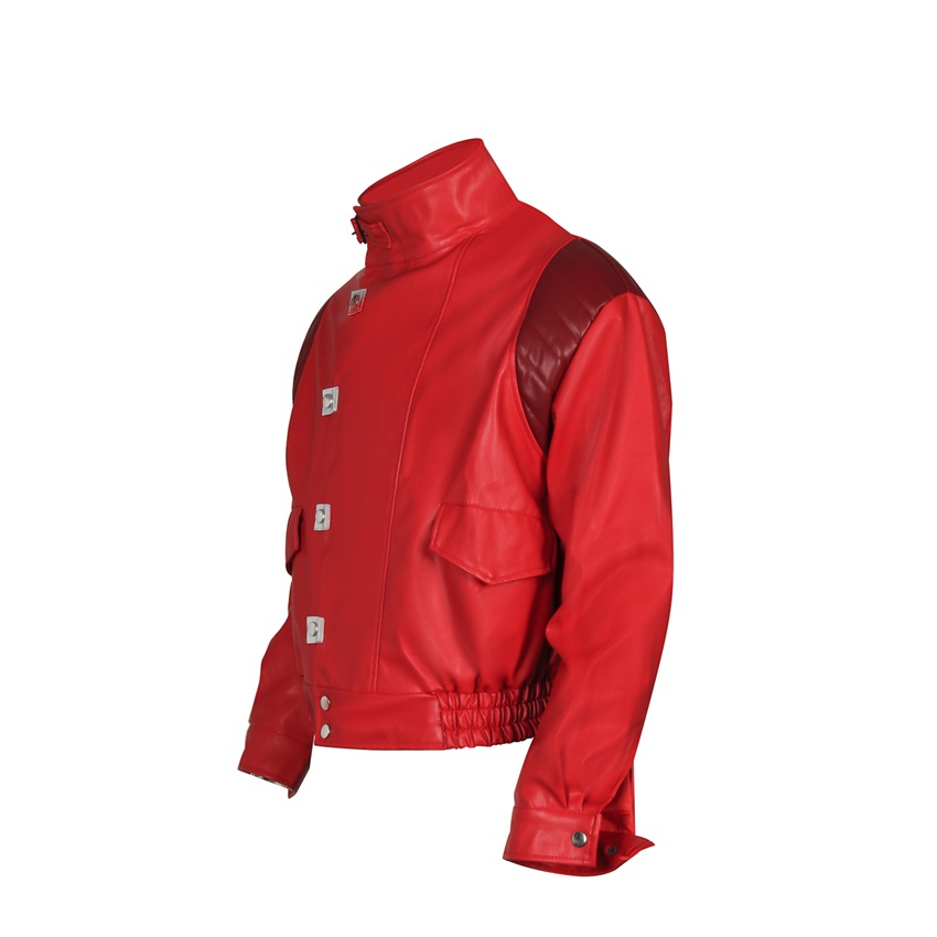 Takerlama Akira Kaneda Jacket Cosplay Red Men Coat Capsule Pill Printed Bomber Motorcycle Rider Leather Costume Anime Cl #2